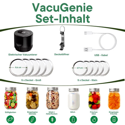 VacuGenie - Elektrischer Vakuumierer-F